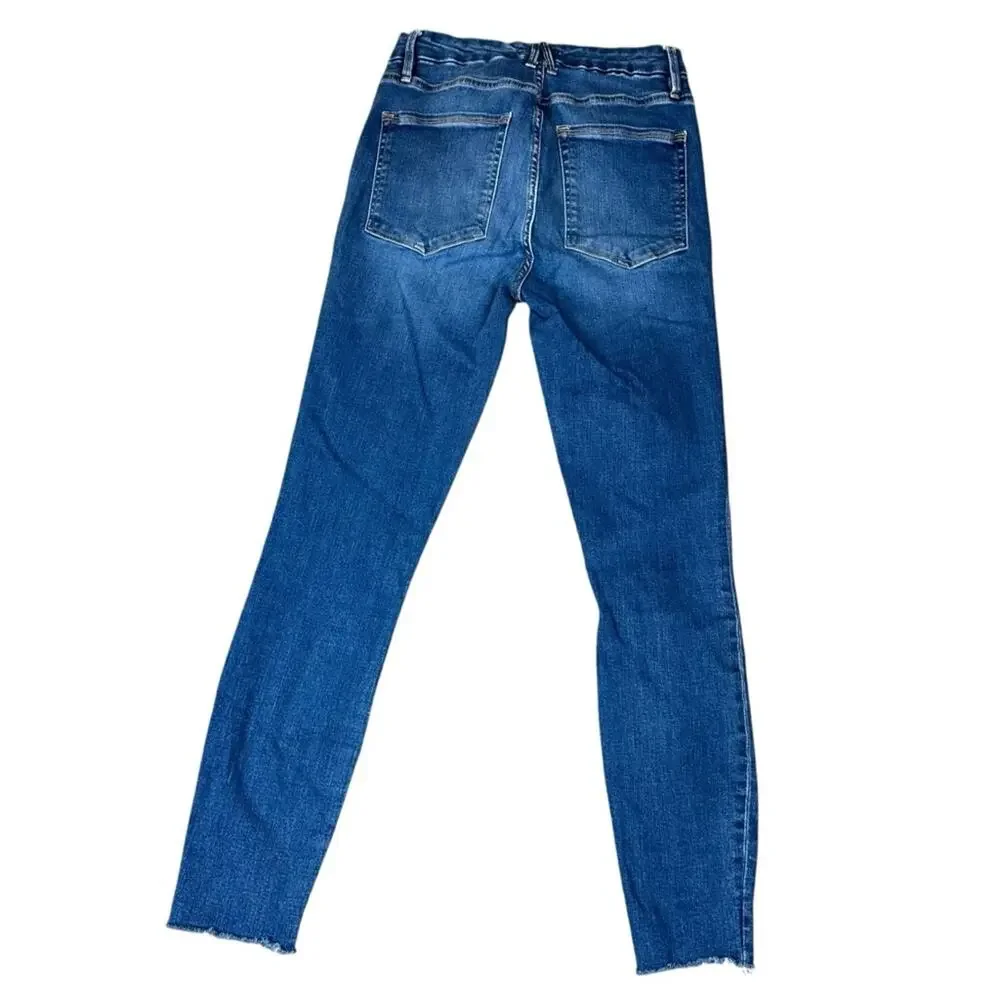 Good American Good Waist Crop Jeans Size 6/28 Medium Wash